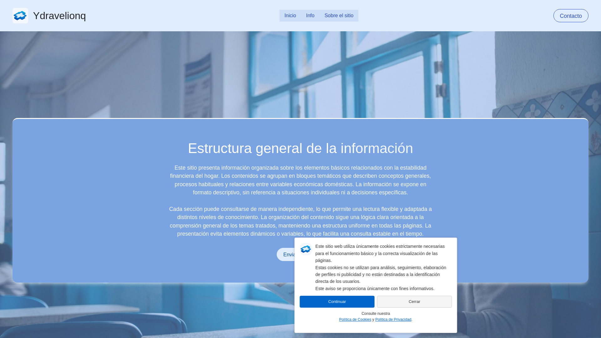 website screenshot of https://ydravelionq.com/