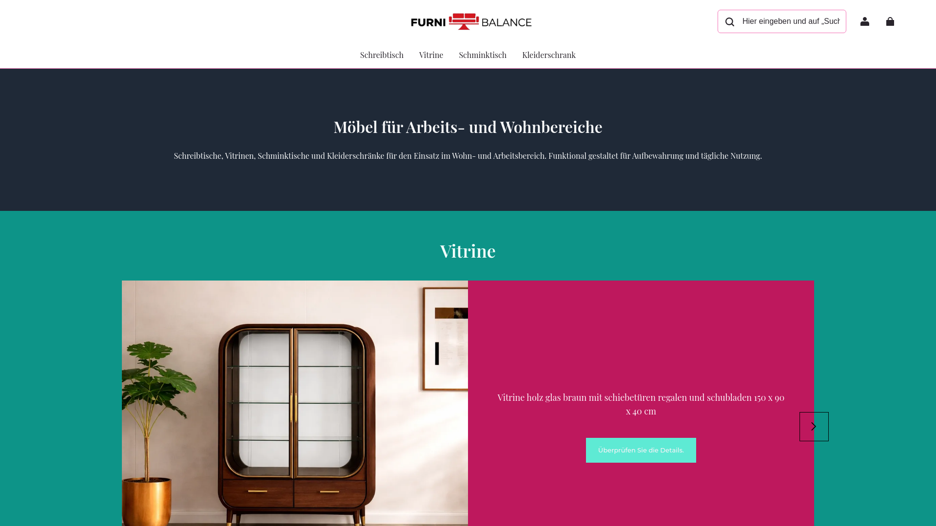 website screenshot of https://furnibalance.com/