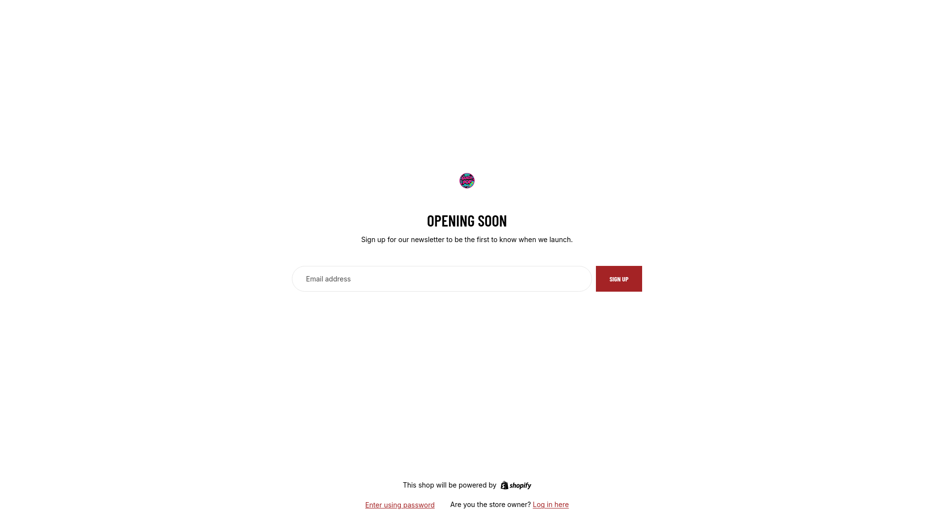 website screenshot of https://bandapopshop.com/