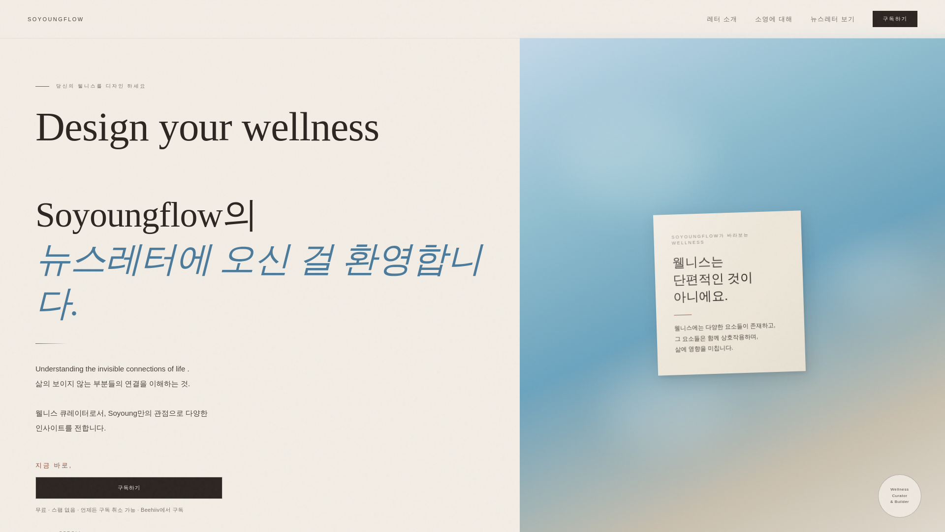 website screenshot of https://soyoungflow.space/