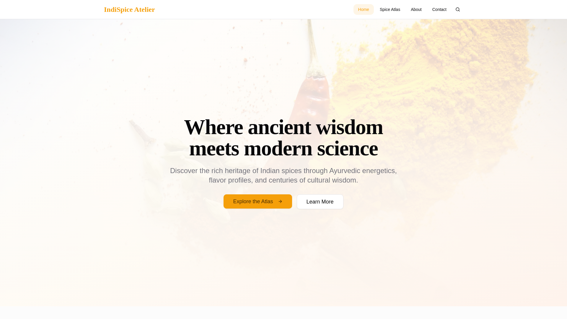 website screenshot of https://indispice-atelier.com/