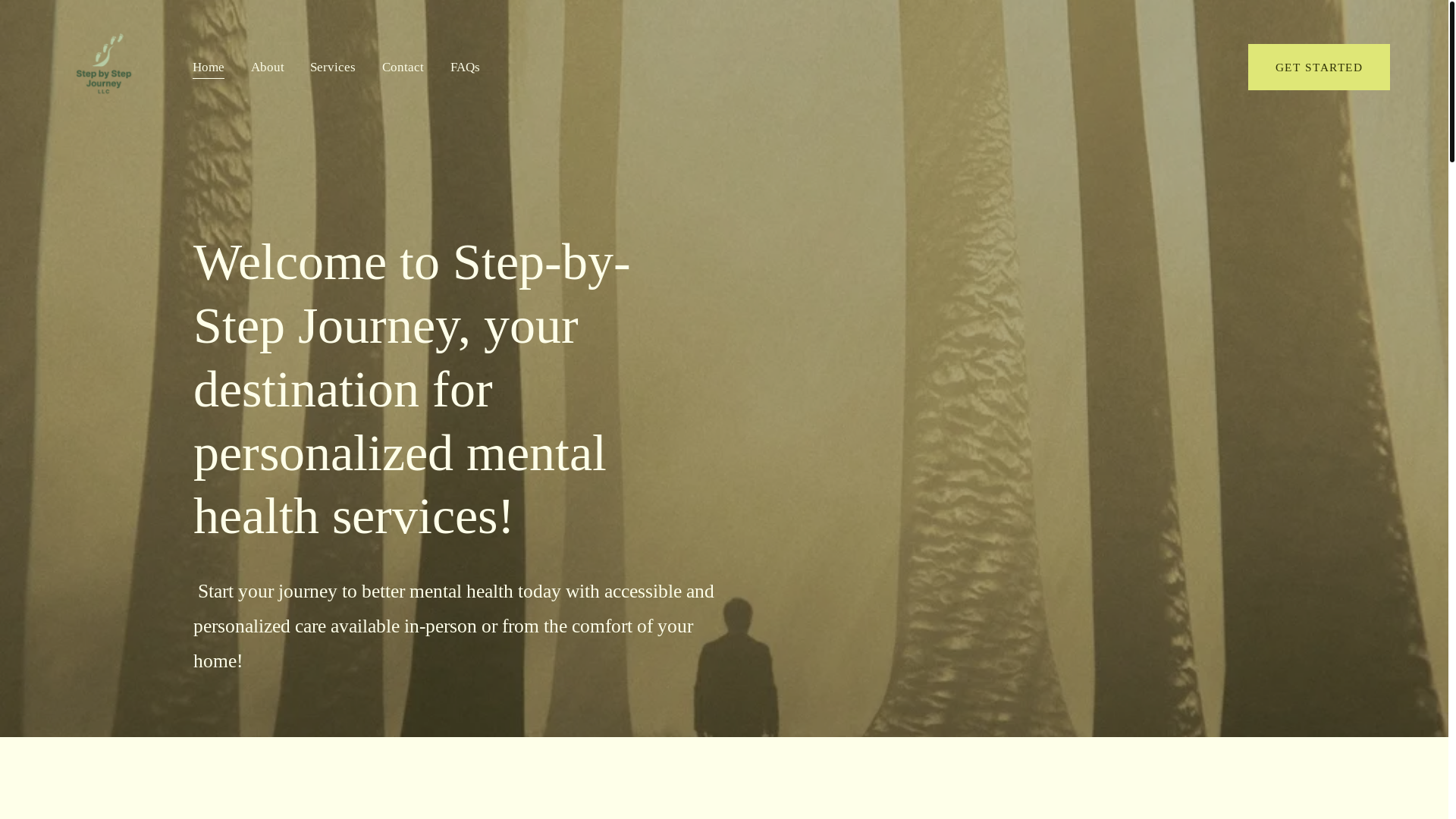 website screenshot of https://stepbystepjourneyllc.com/