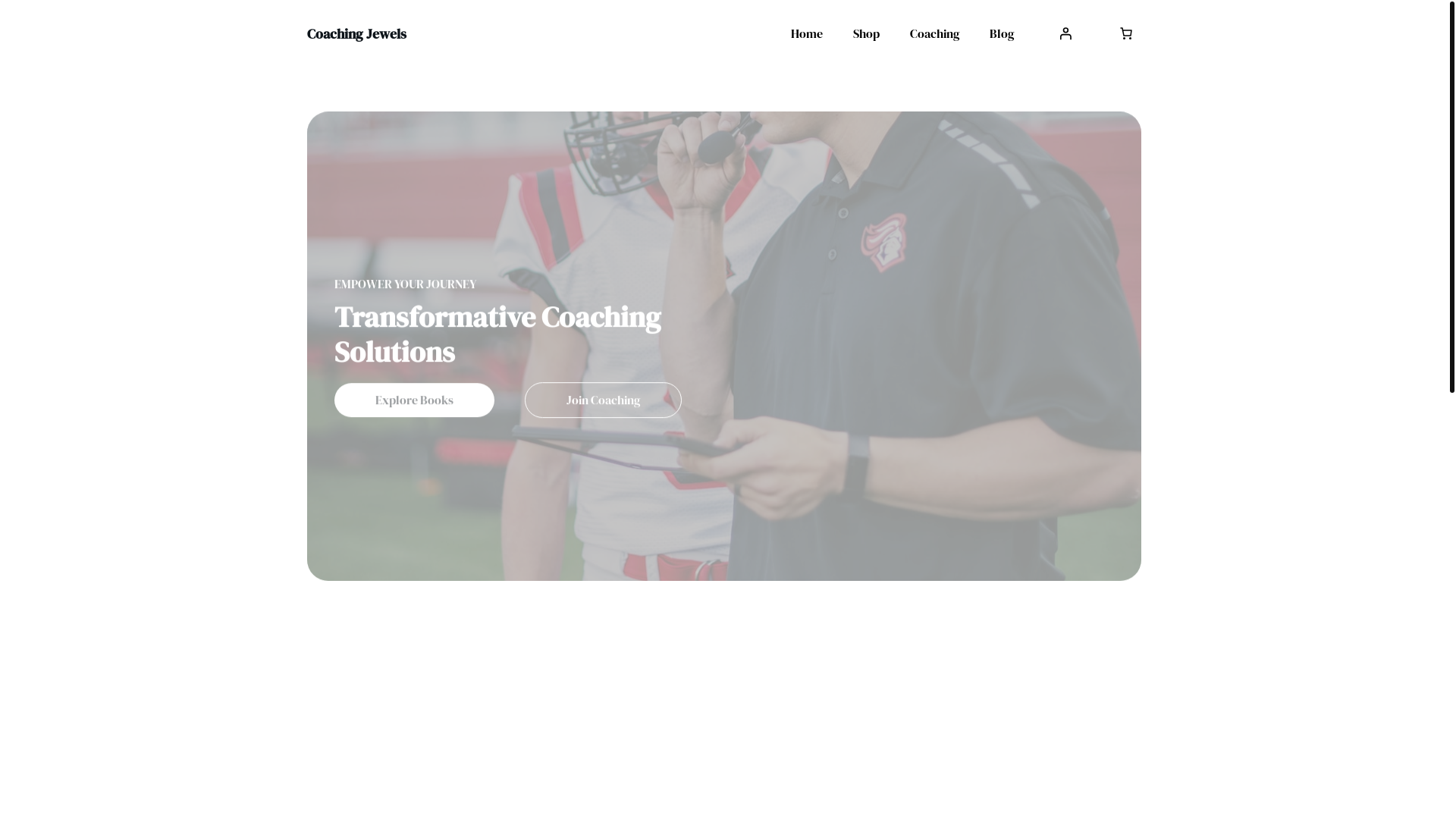website screenshot of https://coachingjewels.com/