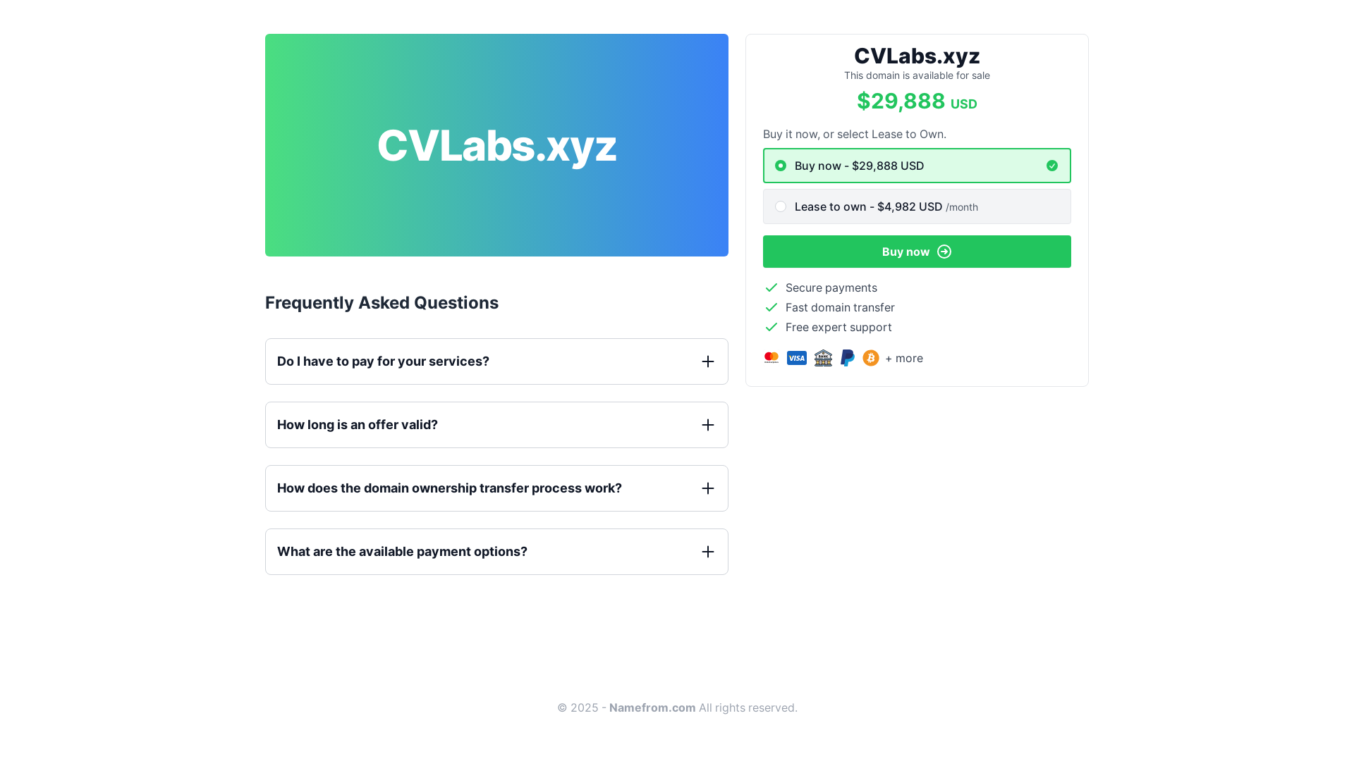 website screenshot of https://cvlabs.xyz/