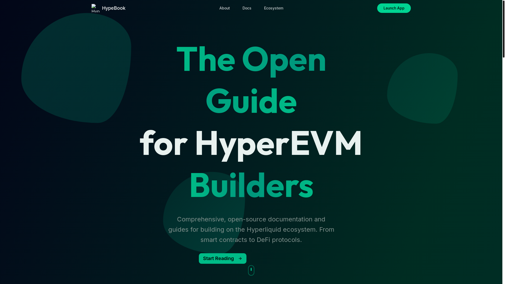 website screenshot of https://hypebook.xyz/