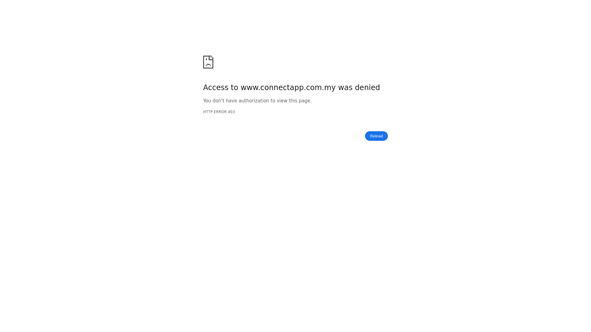 website screenshot of https://connectapp.com.my/