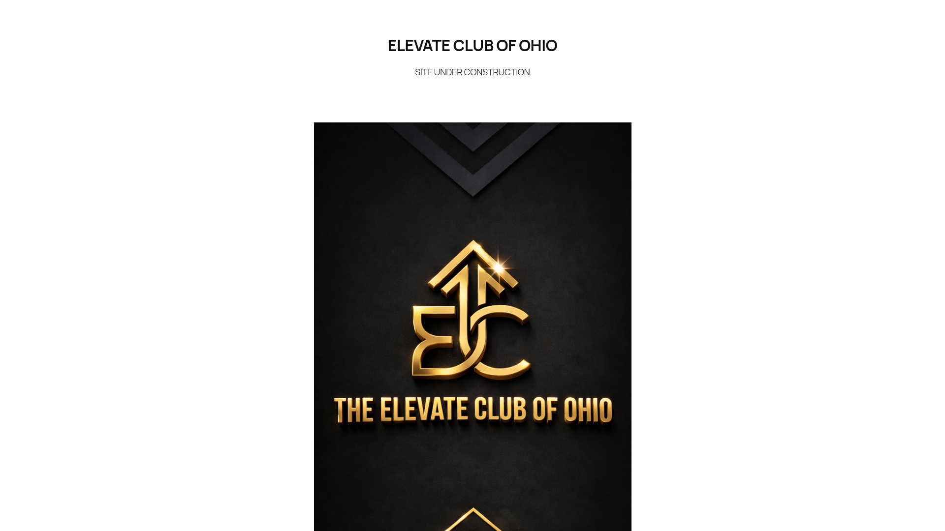 website screenshot of https://elevateclubofohio.com/