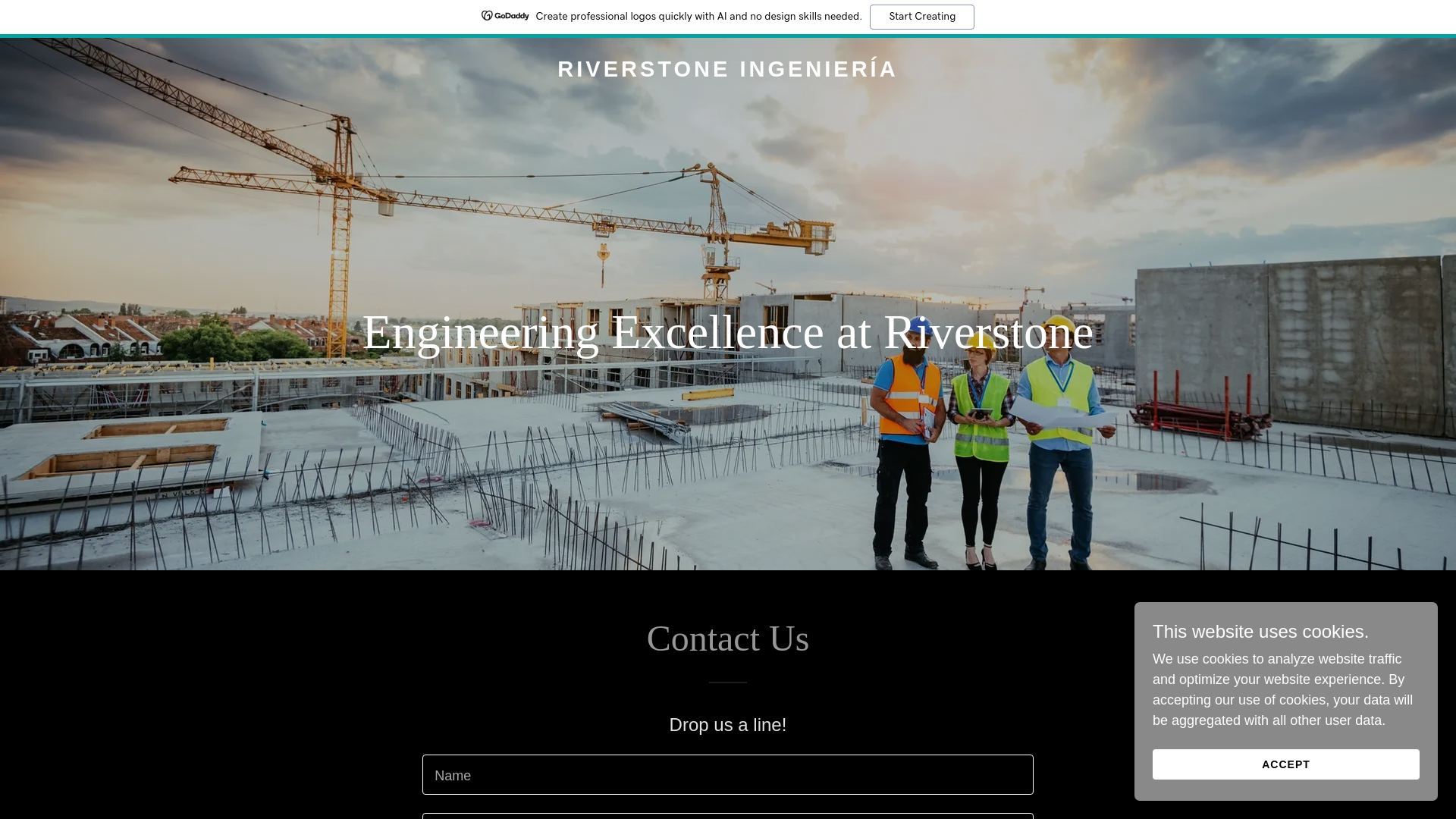 website screenshot of https://riverstoneing.com/