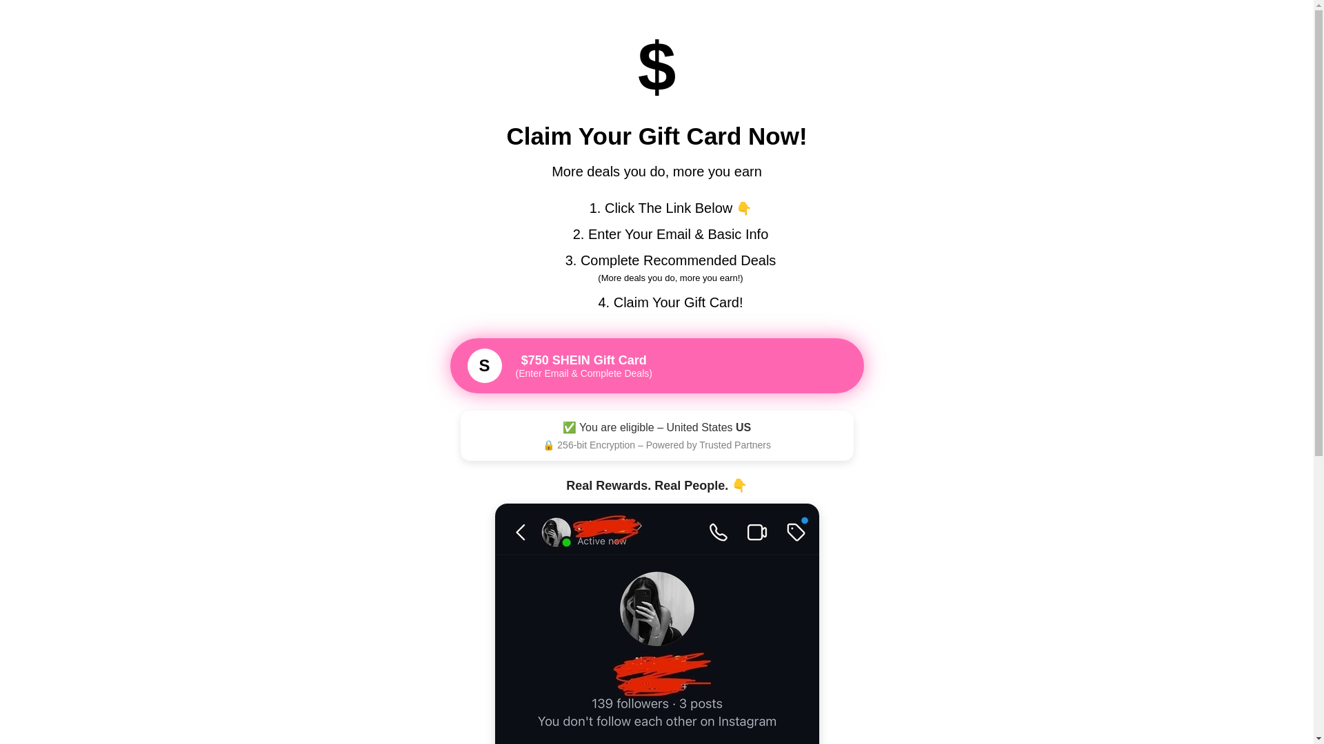 website screenshot of https://shein750giftcardgirls.pages.dev/