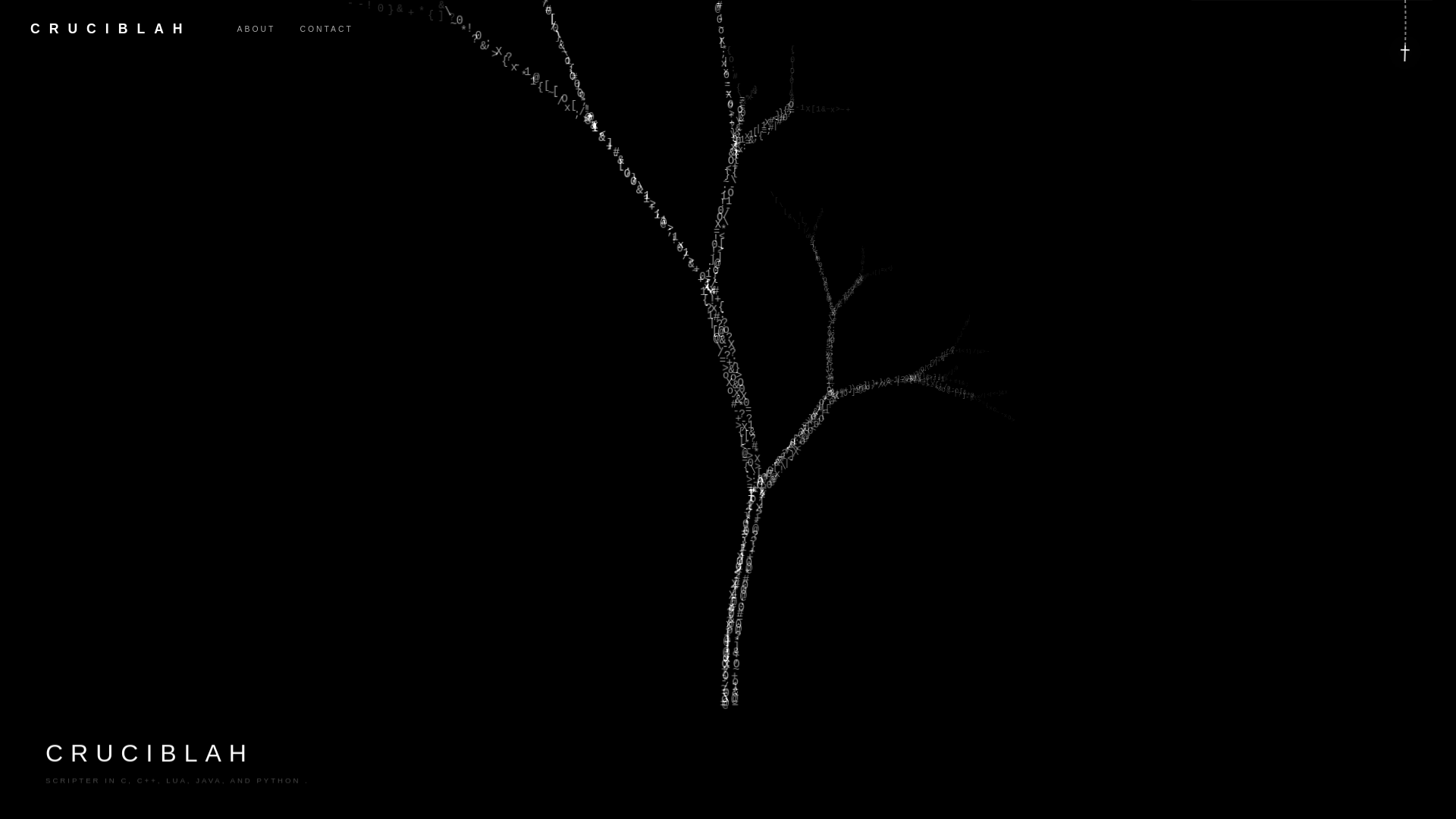 website screenshot of https://cruci.nekoweb.org/