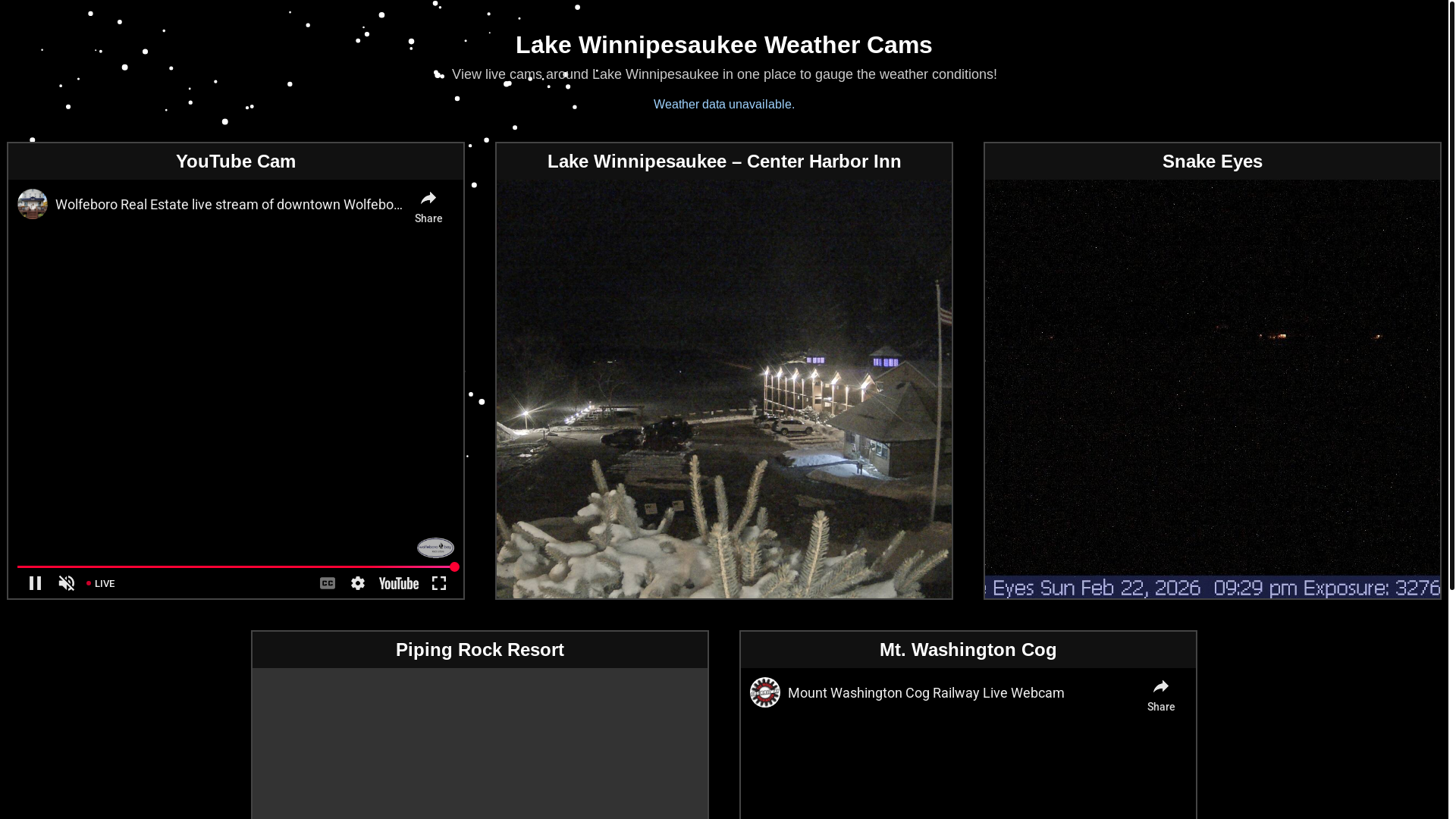 website screenshot of https://snow-cams.pages.dev/