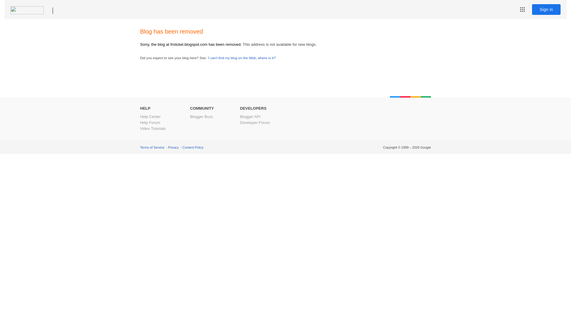 website screenshot of https://frniickel.blogspot.com