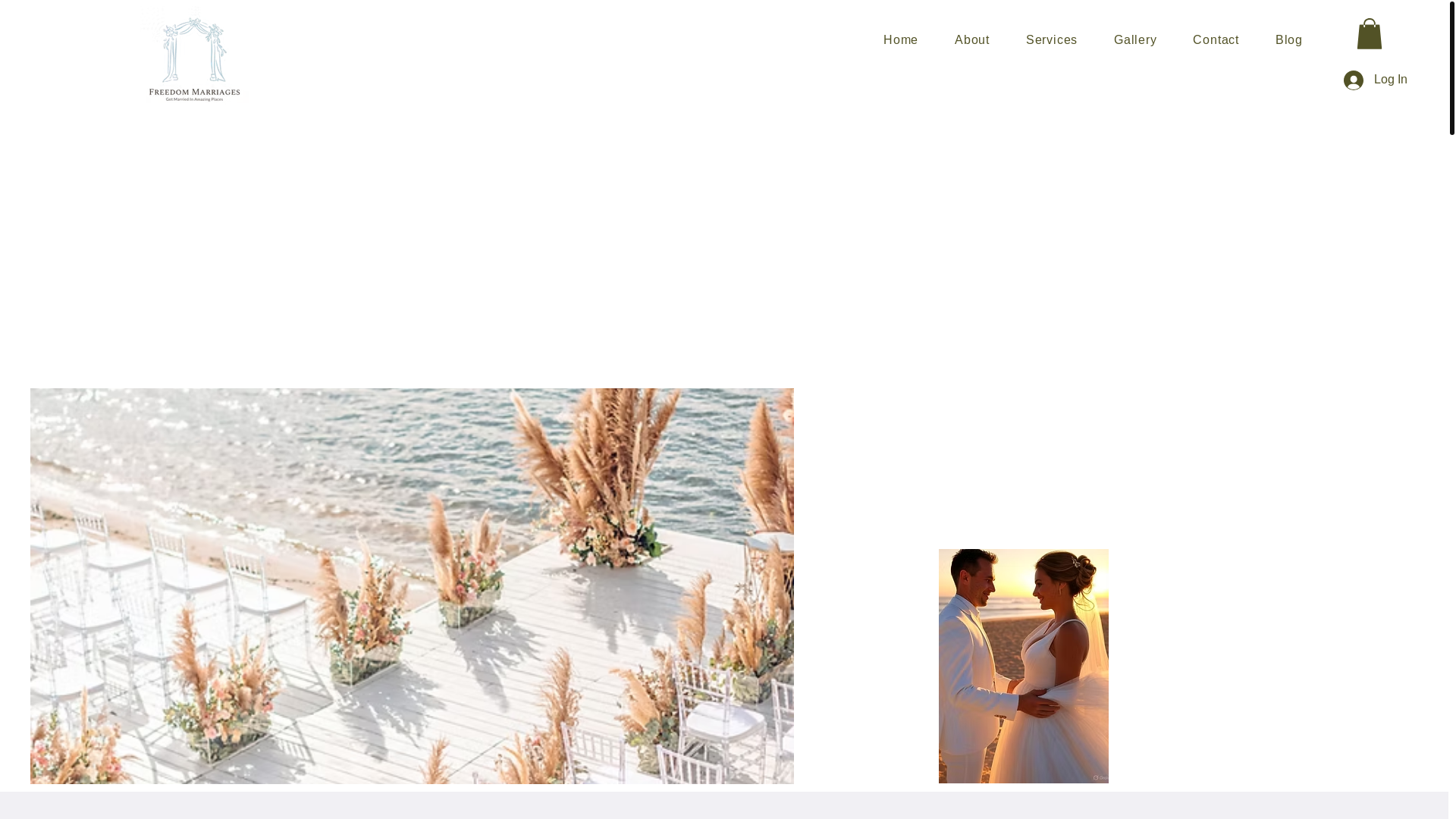 website screenshot of https://freedommarriages.com/