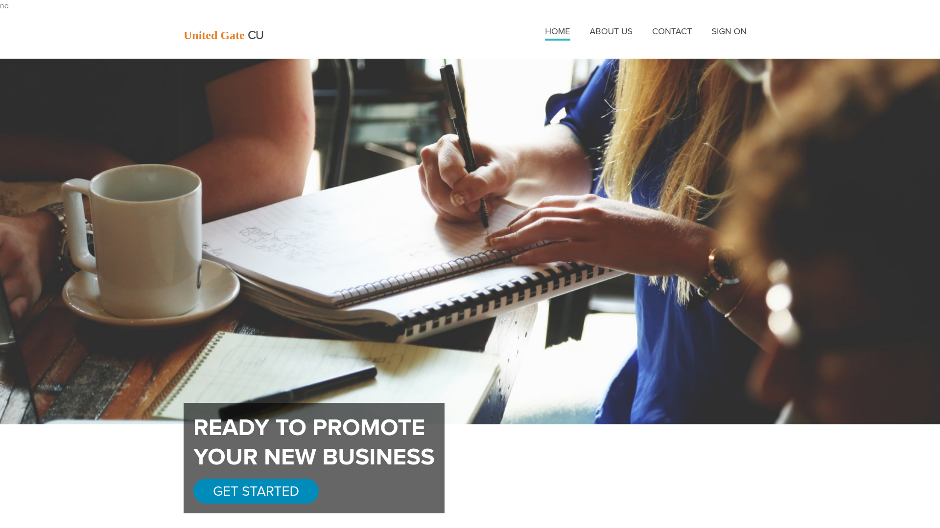 website screenshot of https://unitygatecu.com