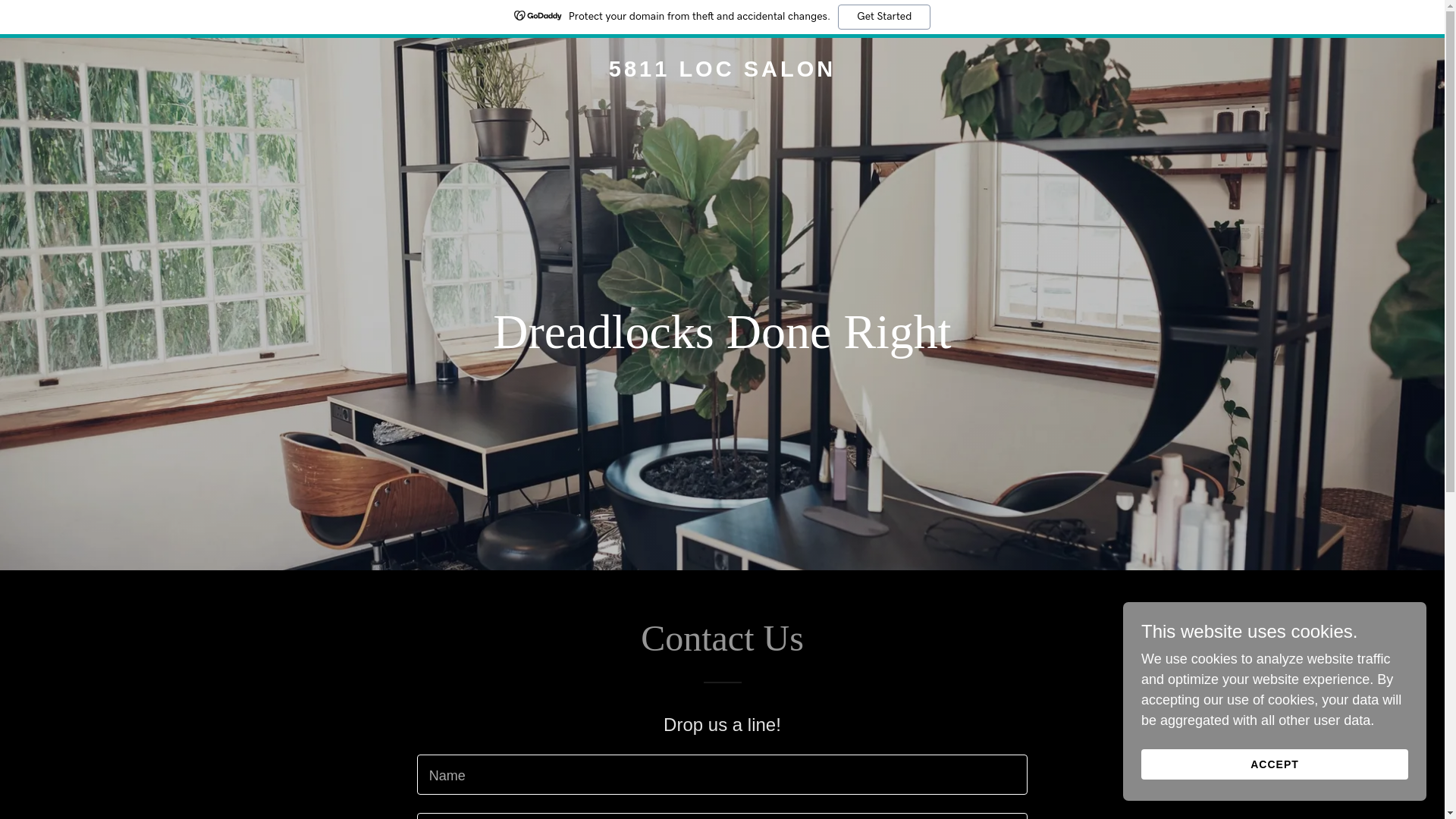 website screenshot of https://5811locsalon.com/