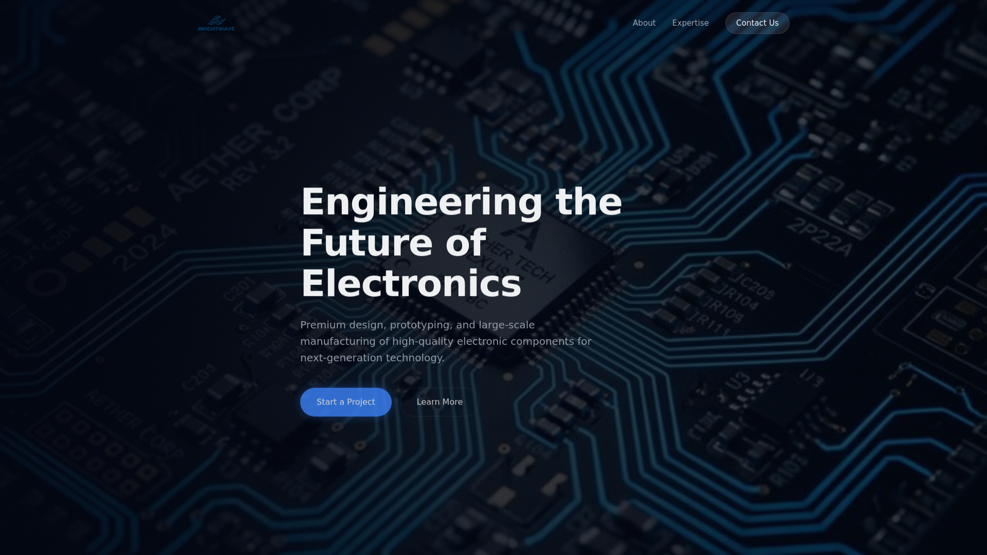 website screenshot of https://brightwave.pages.dev/