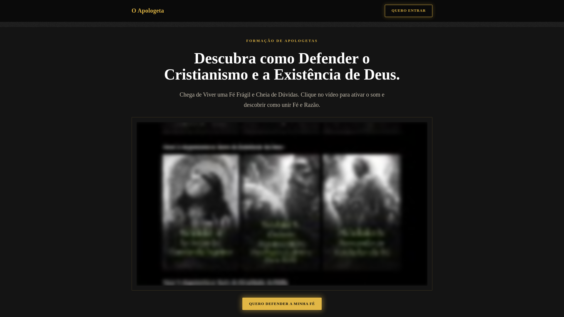 website screenshot of https://oapologeta-formacao-de-apologetas.pages.dev/