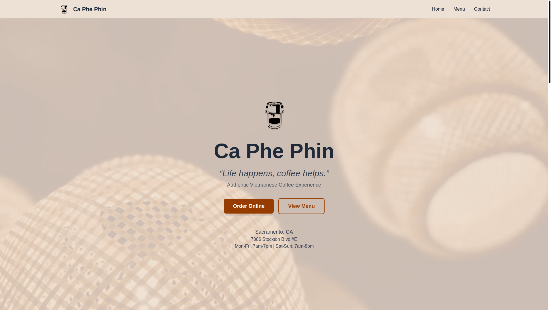 website screenshot of https://caphephinsac.com/