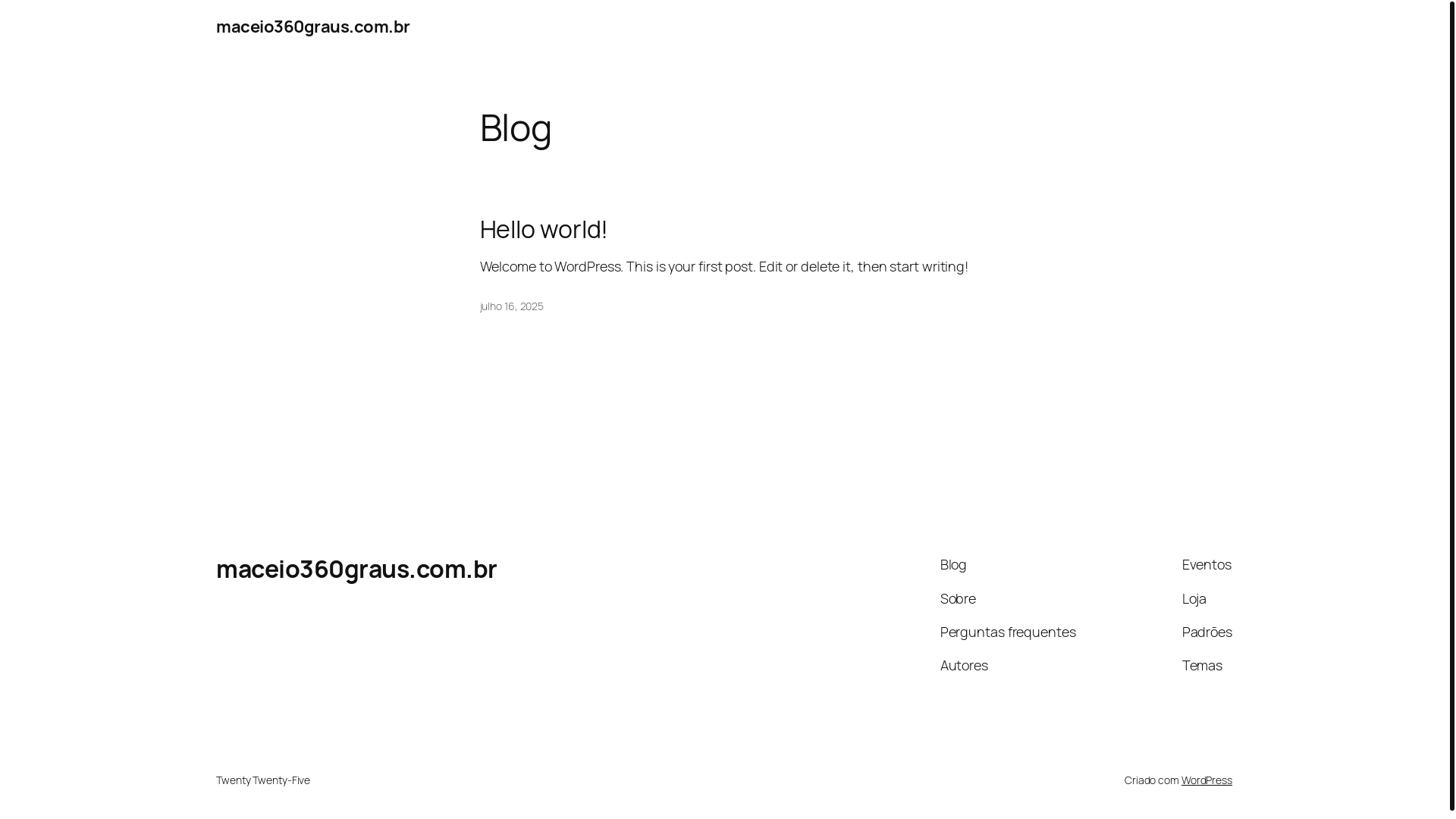 website screenshot of https://maceio360graus.com.br/