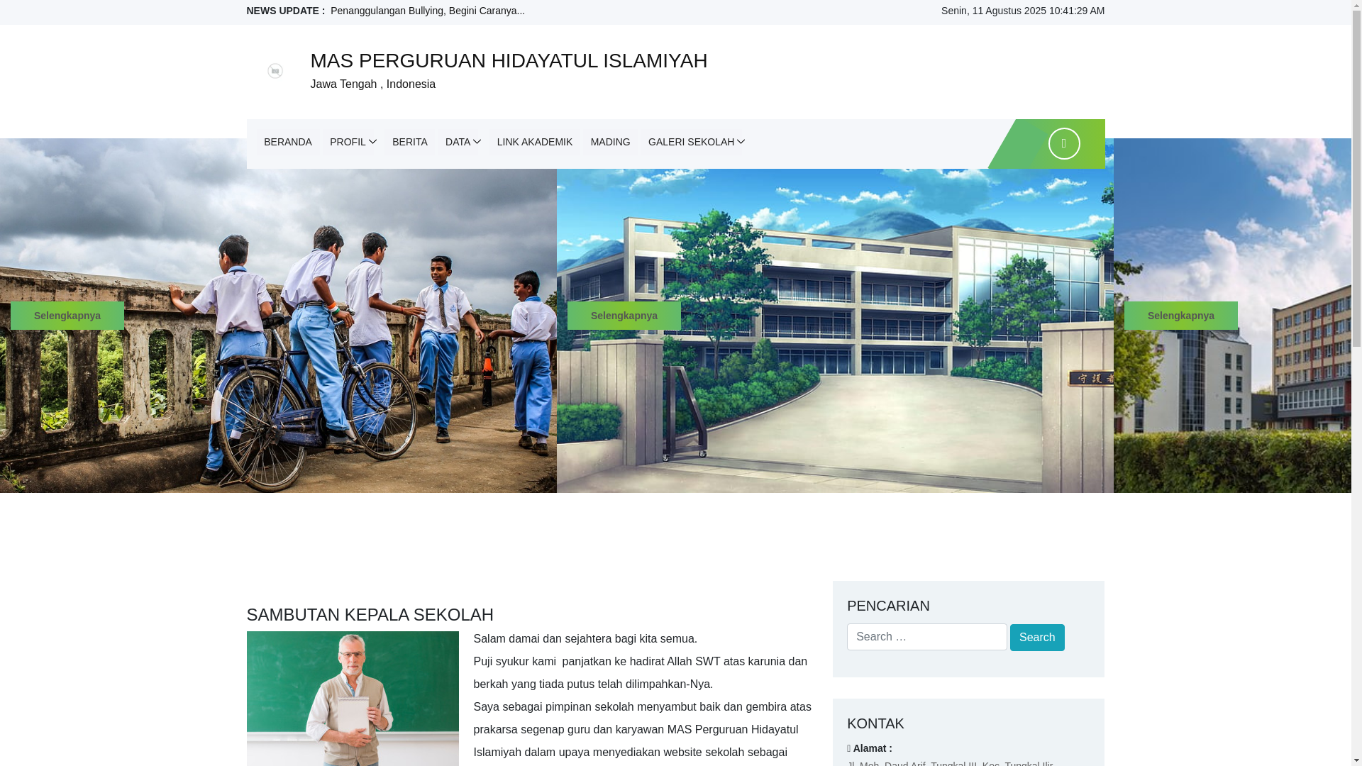 website screenshot of https://masphikualatungkal.sch.id/