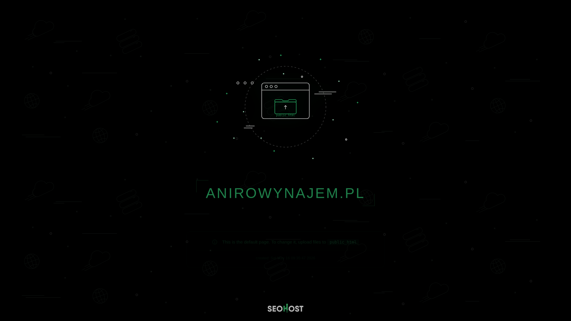 website screenshot of https://anirowynajem.pl/