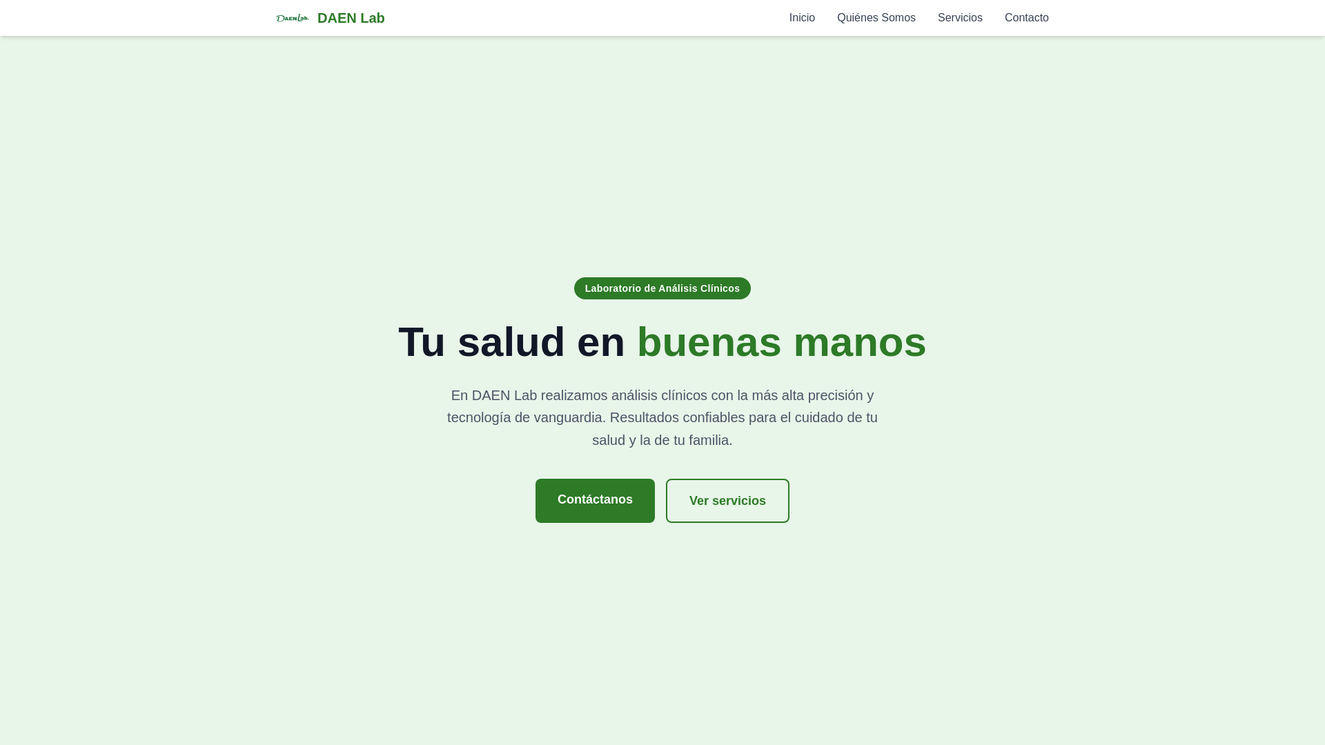 website screenshot of https://daen.com.py/
