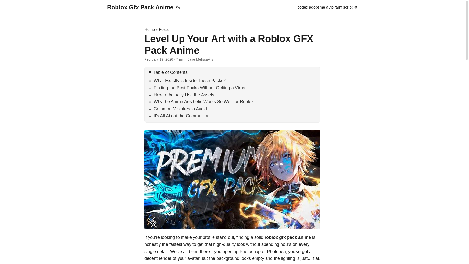 website screenshot of https://roblox-gfx-pack-anime.pages.dev/