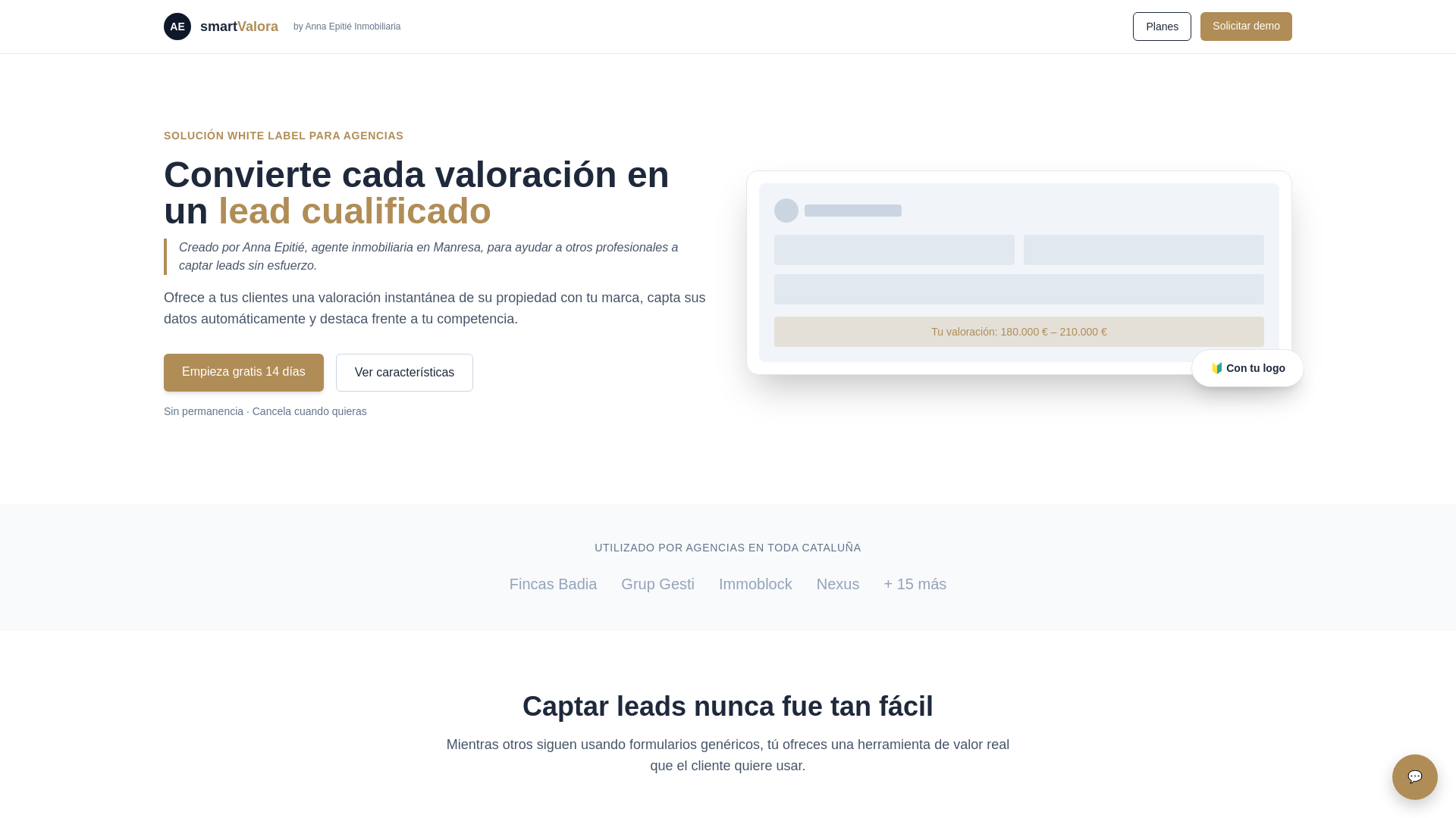 website screenshot of https://smartvalora.com/