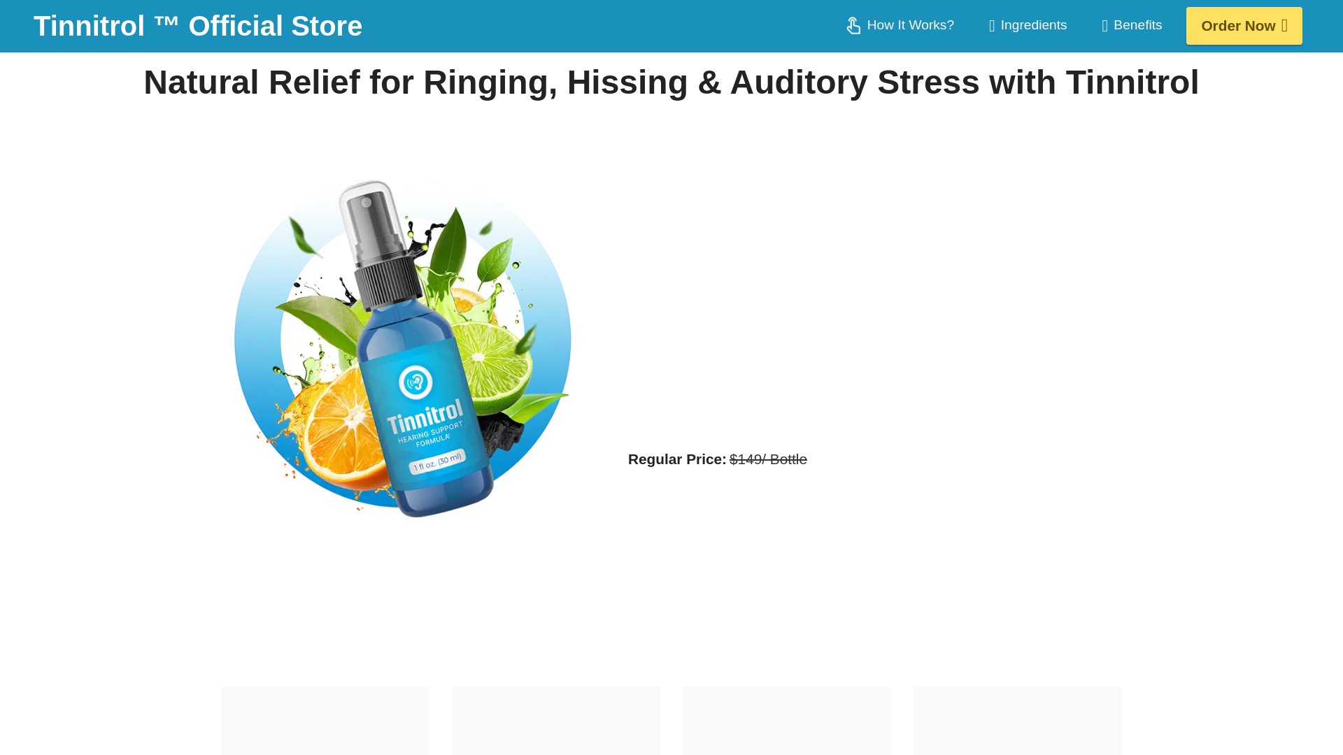 website screenshot of https://gettinnitrol.online/