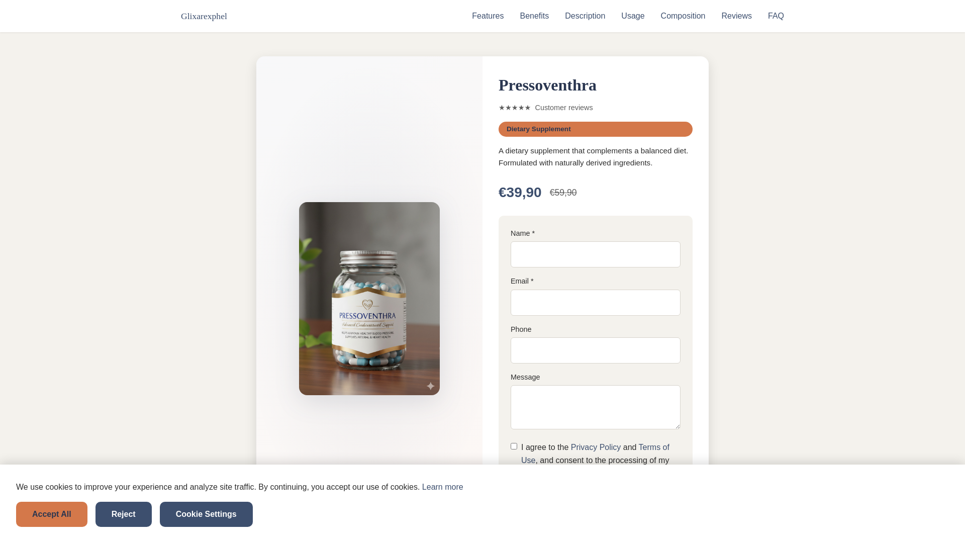 website screenshot of https://glixarexphel.world/