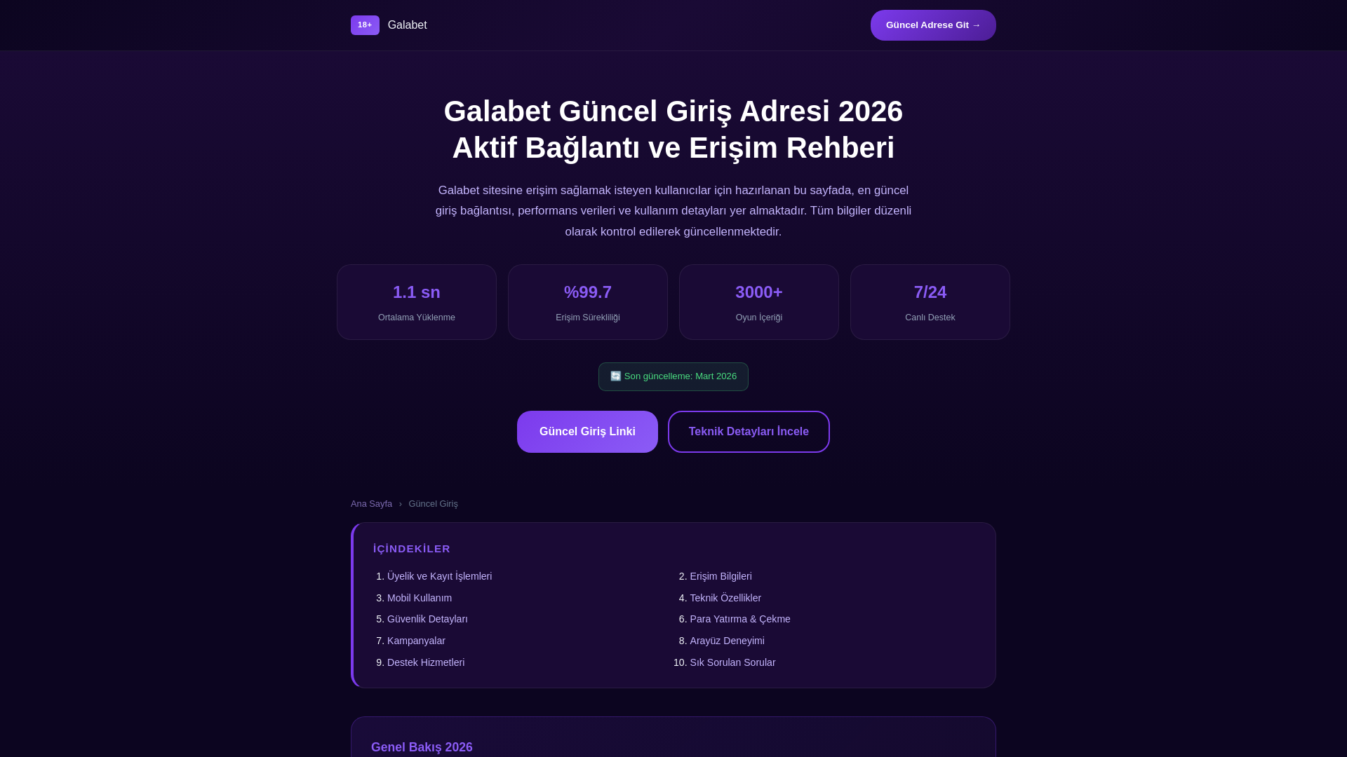 website screenshot of https://tr.galabet-orijinal.com