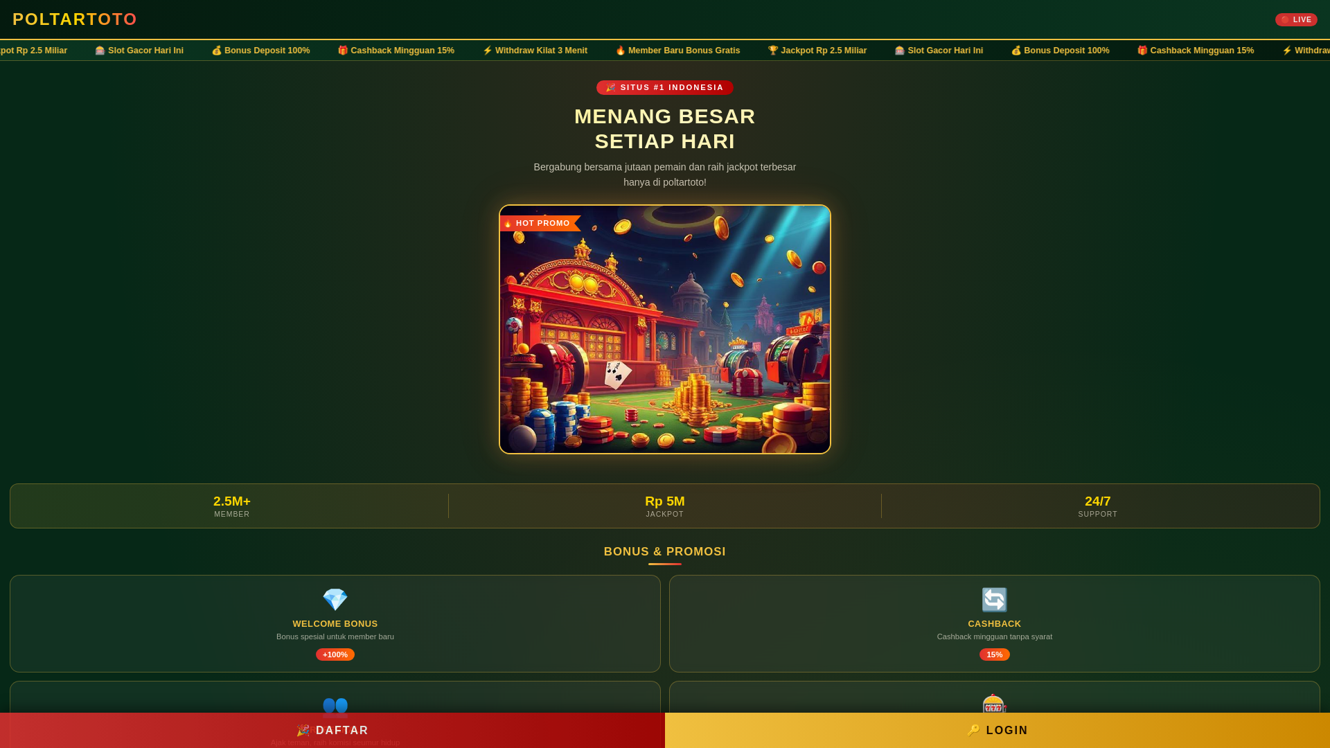 website screenshot of https://poltartoto-login.pages.dev/