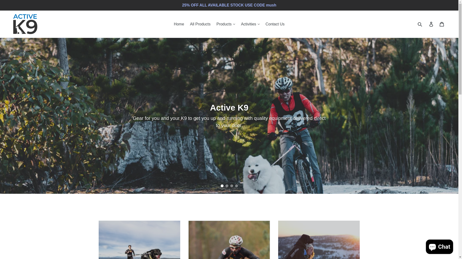 website screenshot of https://activek9.online/