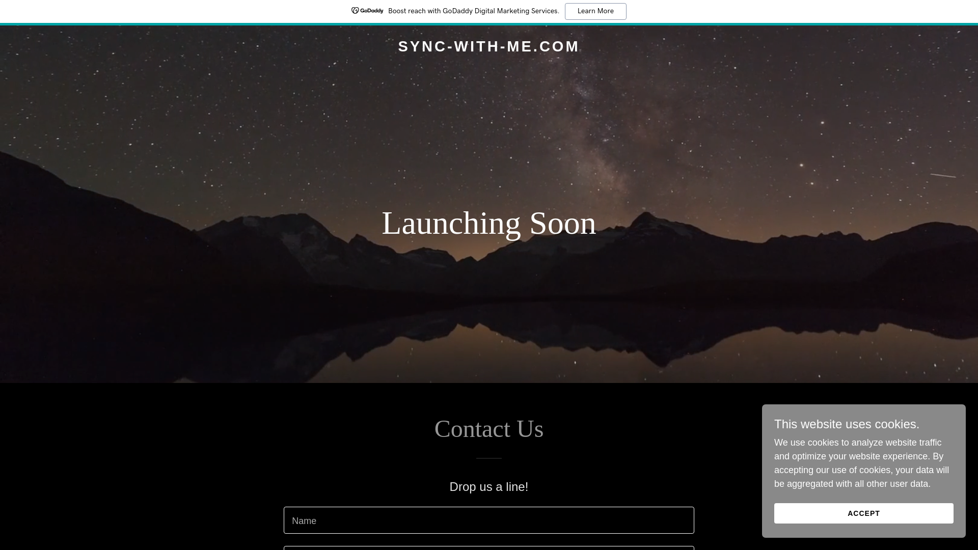 website screenshot of https://sync-with-me.com/