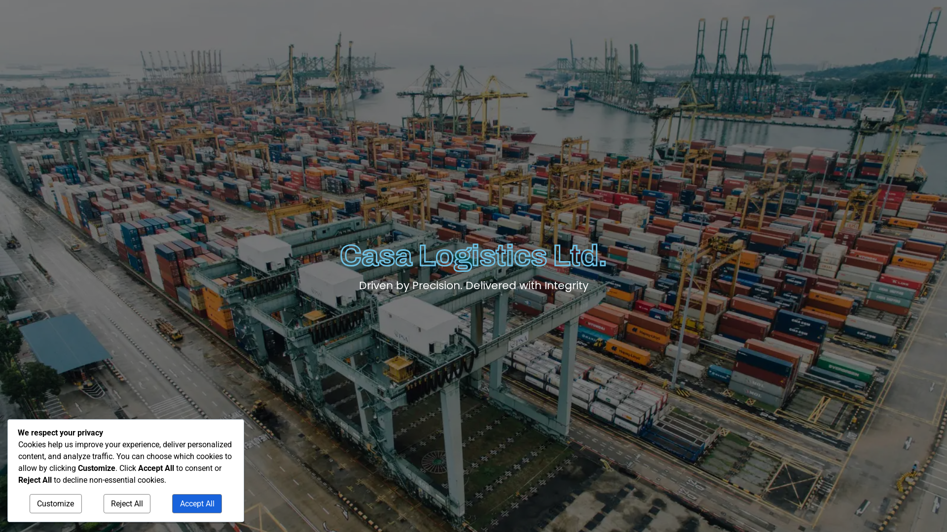 website screenshot of https://casalogisticsgh.com/