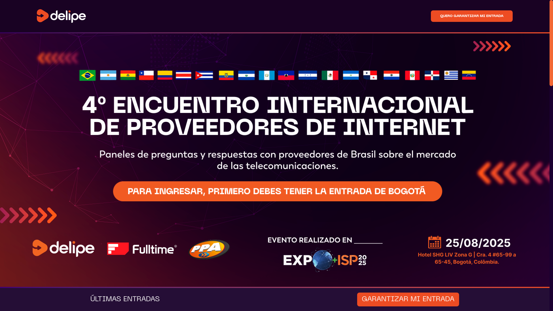 website screenshot of https://delipe-latam-lp-encontro.pages.dev/
