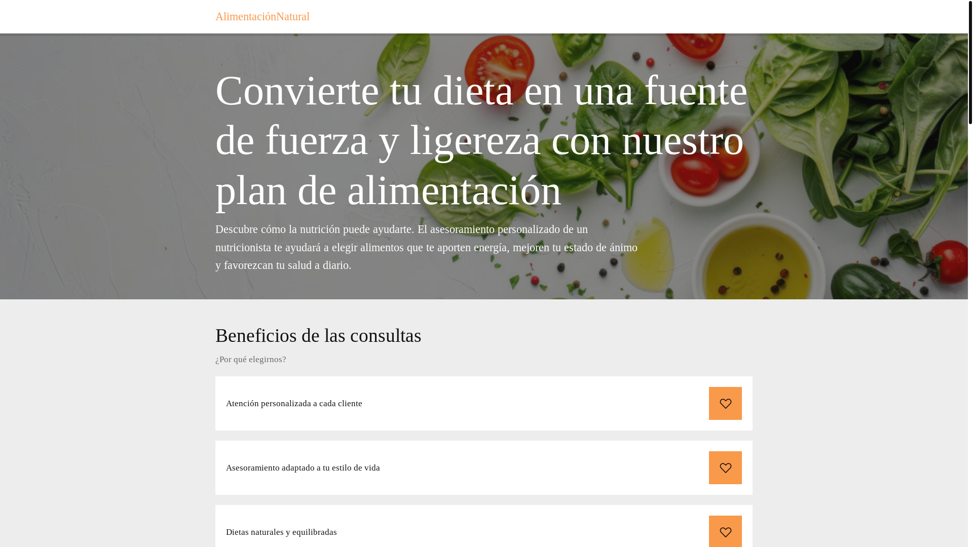 website screenshot of https://alimentacionnaturalb.info/