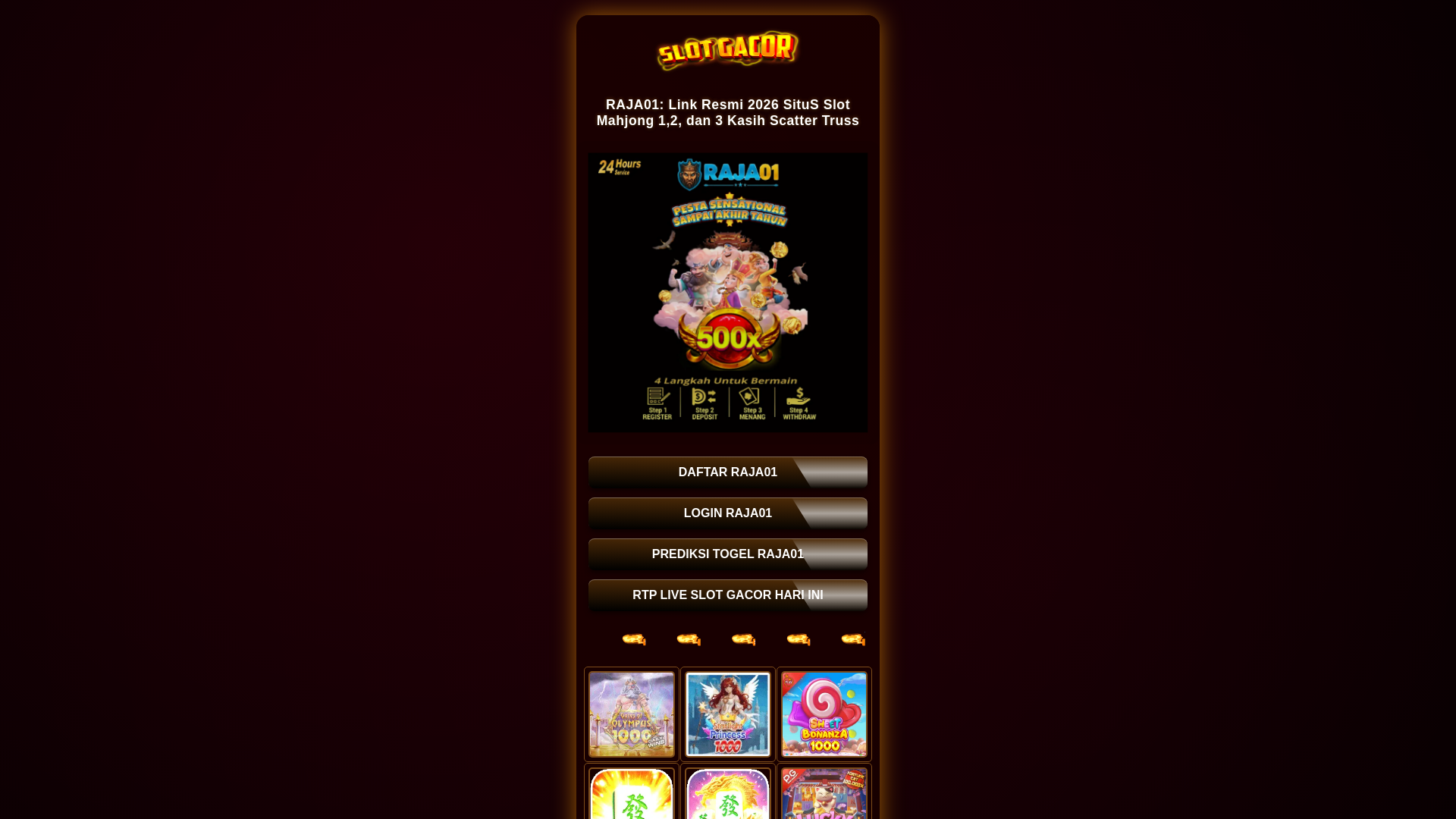 website screenshot of https://raja01s.pages.dev/