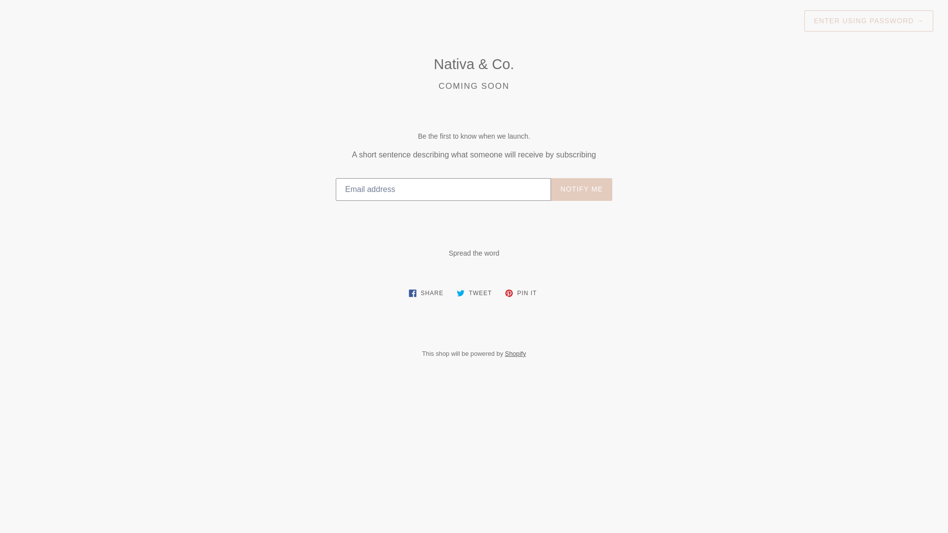 website screenshot of https://nativaandco.com/