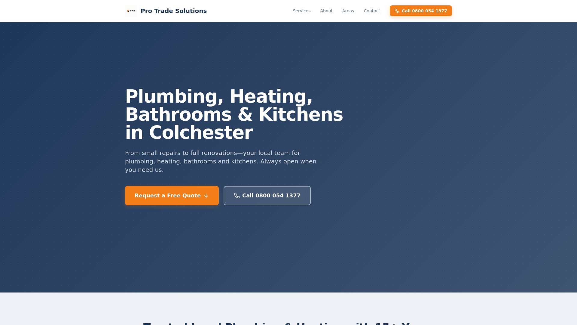 website screenshot of https://pro-trade-solutions.pages.dev/