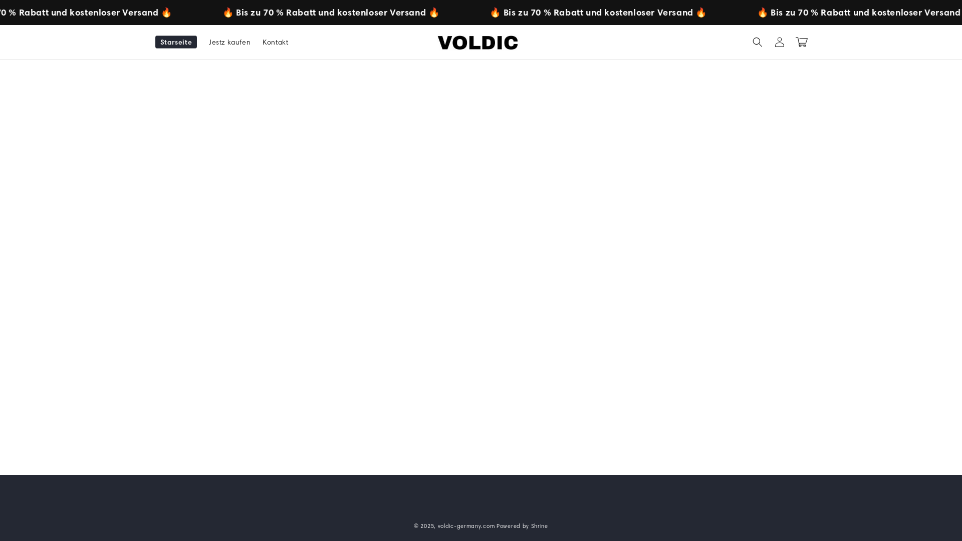 website screenshot of https://voldic-germany.com/
