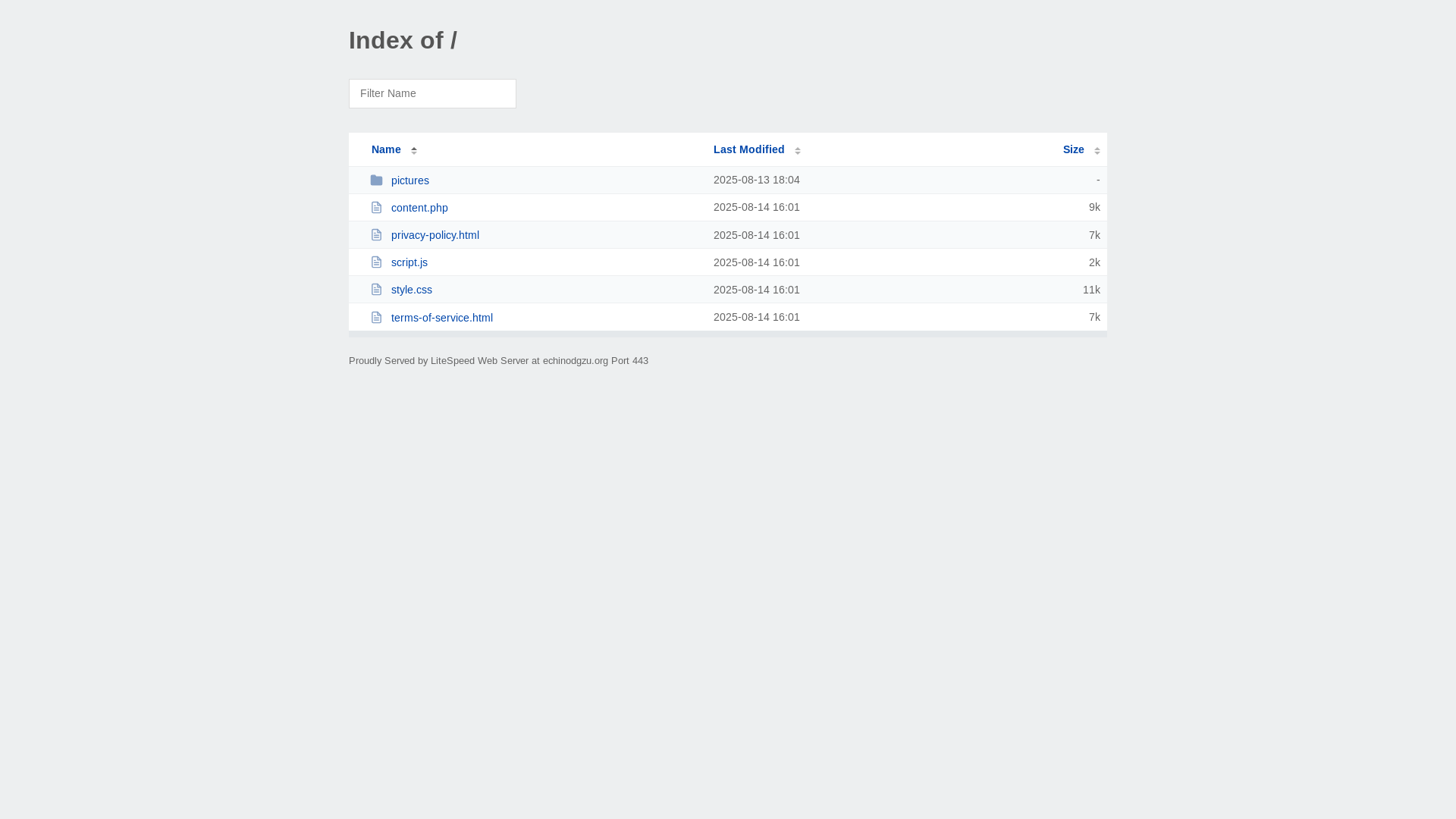 website screenshot of https://echinodgzu.org/