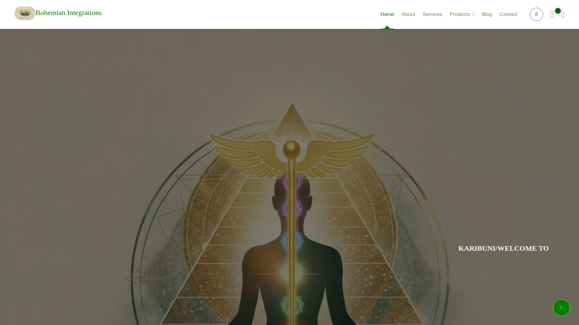 website screenshot of https://bohemianintegrations.shop/