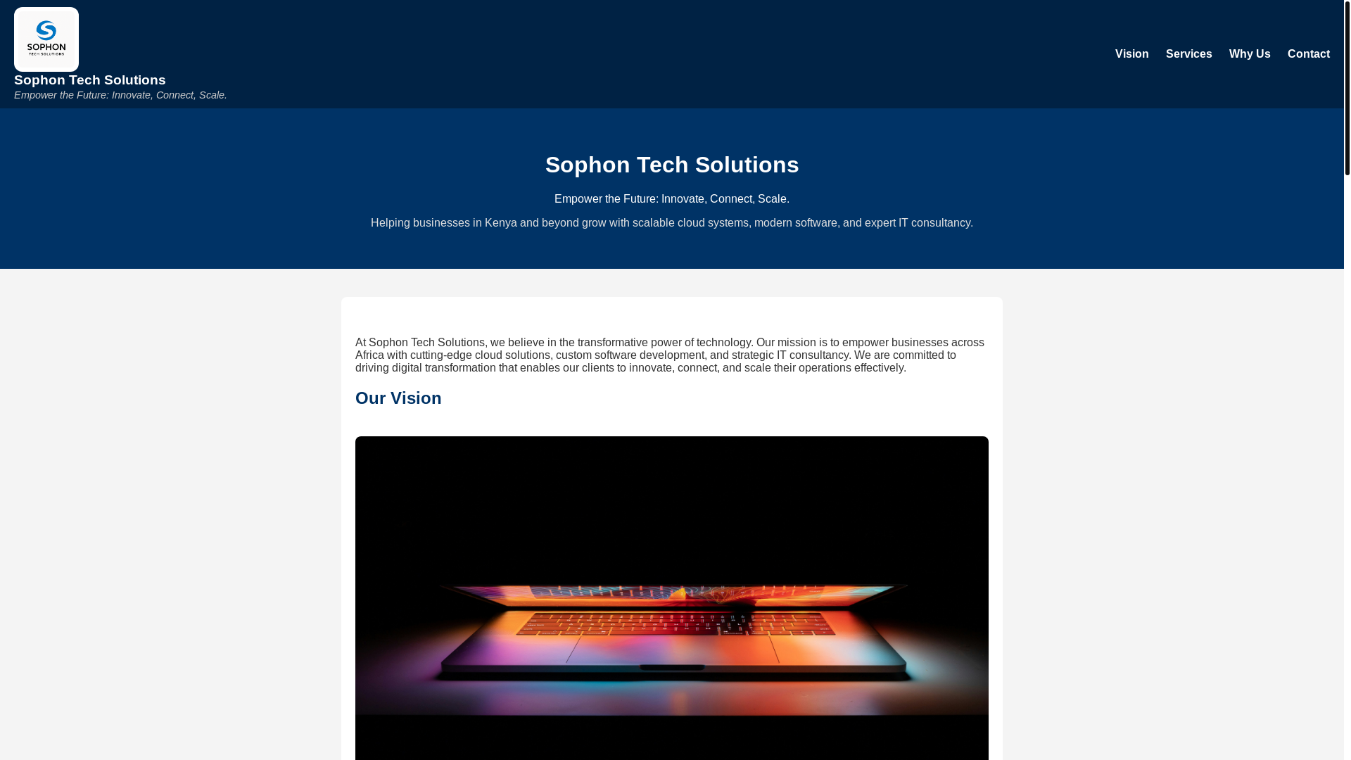 website screenshot of https://sophon-tech-web.pages.dev/