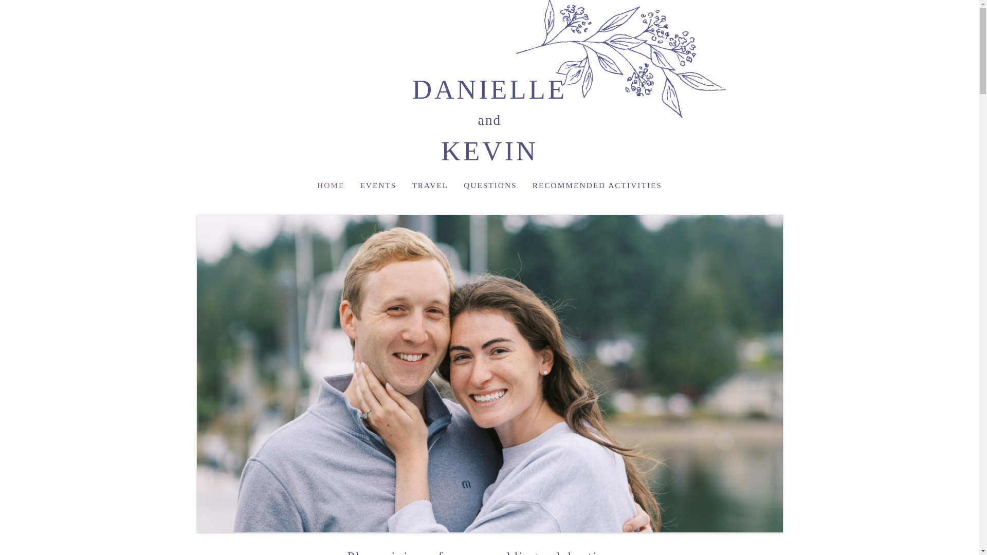 website screenshot of https://danielleandkevin2026.com/