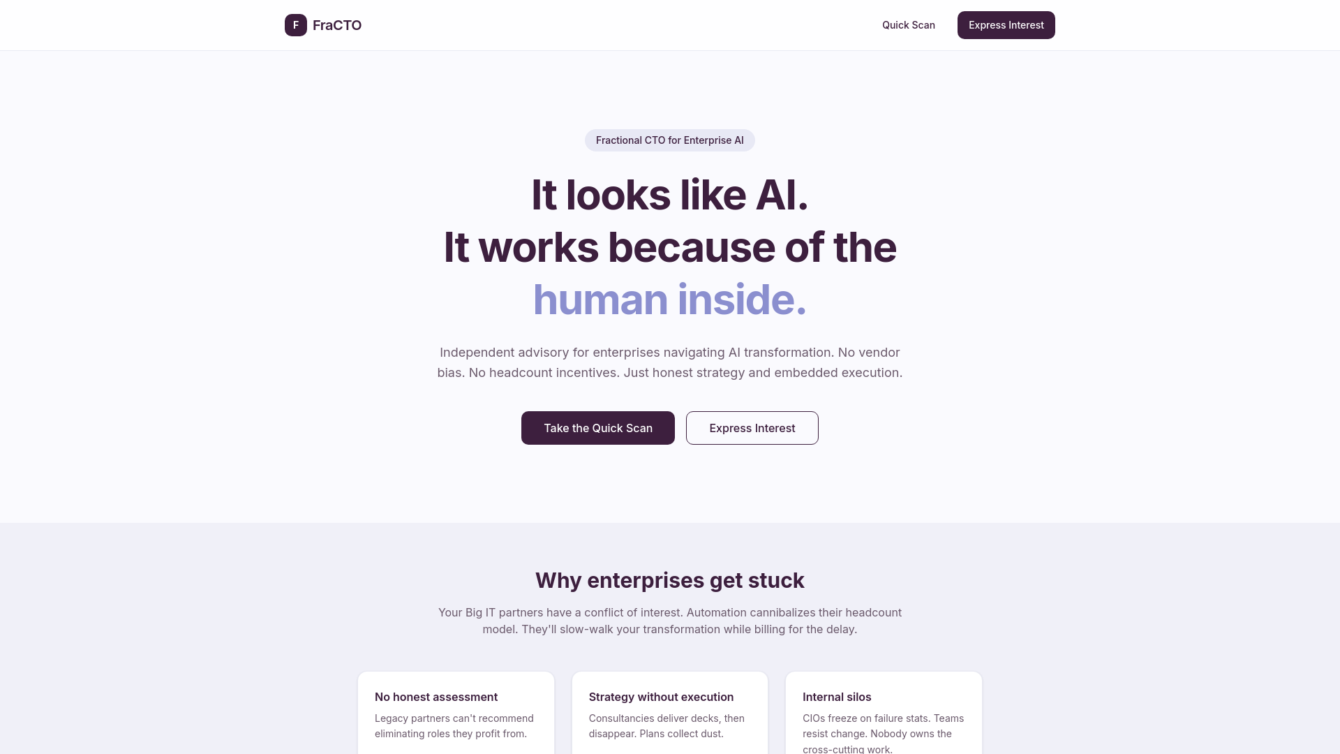 website screenshot of https://fra-cto-website.pages.dev/
