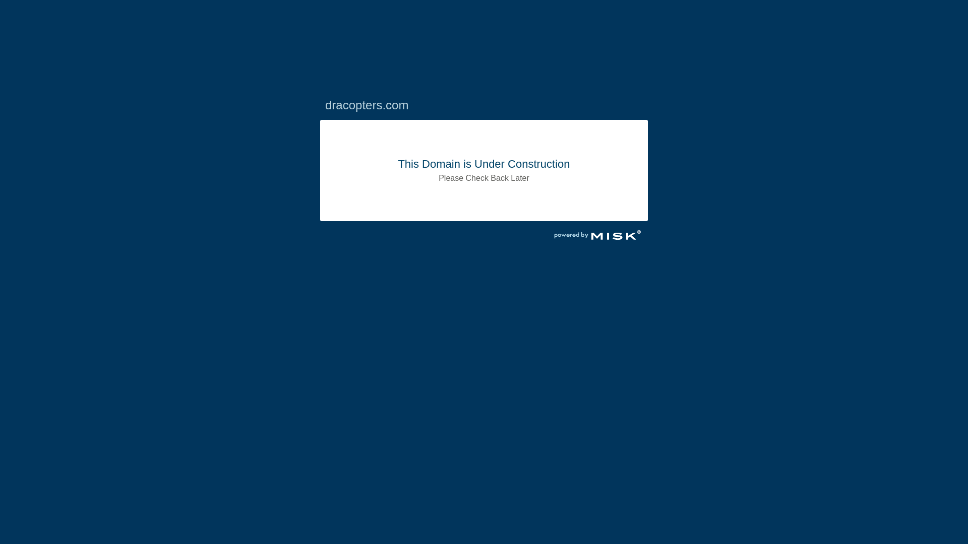 website screenshot of https://dracopters.com/