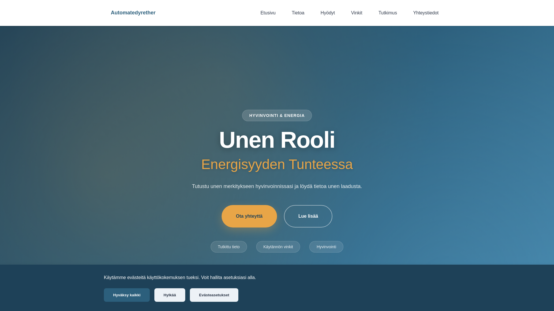 website screenshot of https://automatedyrether.world