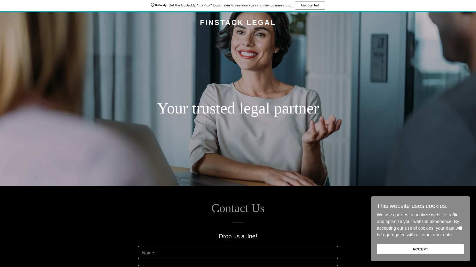 website screenshot of https://finstackklegal.com/