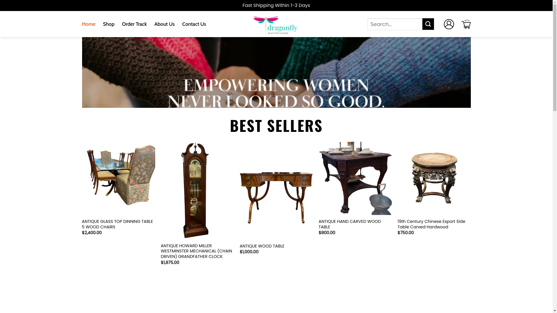 website screenshot of https://bestdragonflythrift.shop/